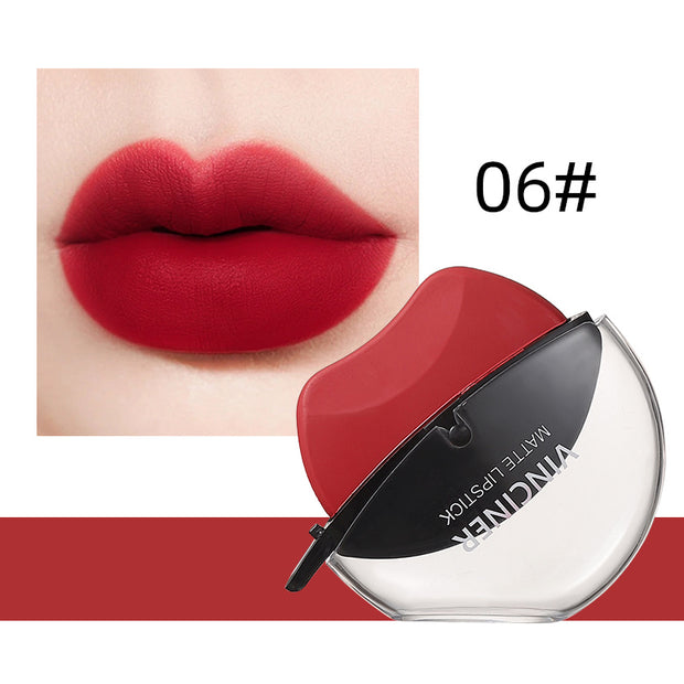 Lazy Lipstick Matte Lipstick Lazy Lipstick Beauty Waterproof Long-Lasting Lip Liquid Lipstick Lip Gloss Makeup High Pigmented Non-Stick Cup