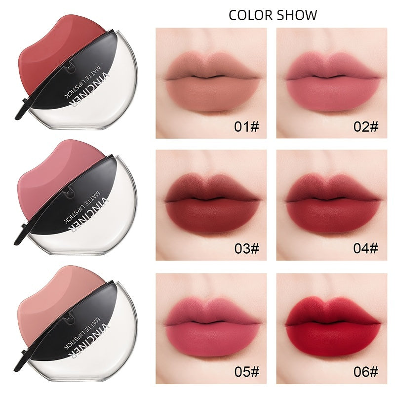 Lazy Lipstick Matte Lipstick Lazy Lipstick Beauty Waterproof Long-Lasting Lip Liquid Lipstick Lip Gloss Makeup High Pigmented Non-Stick Cup