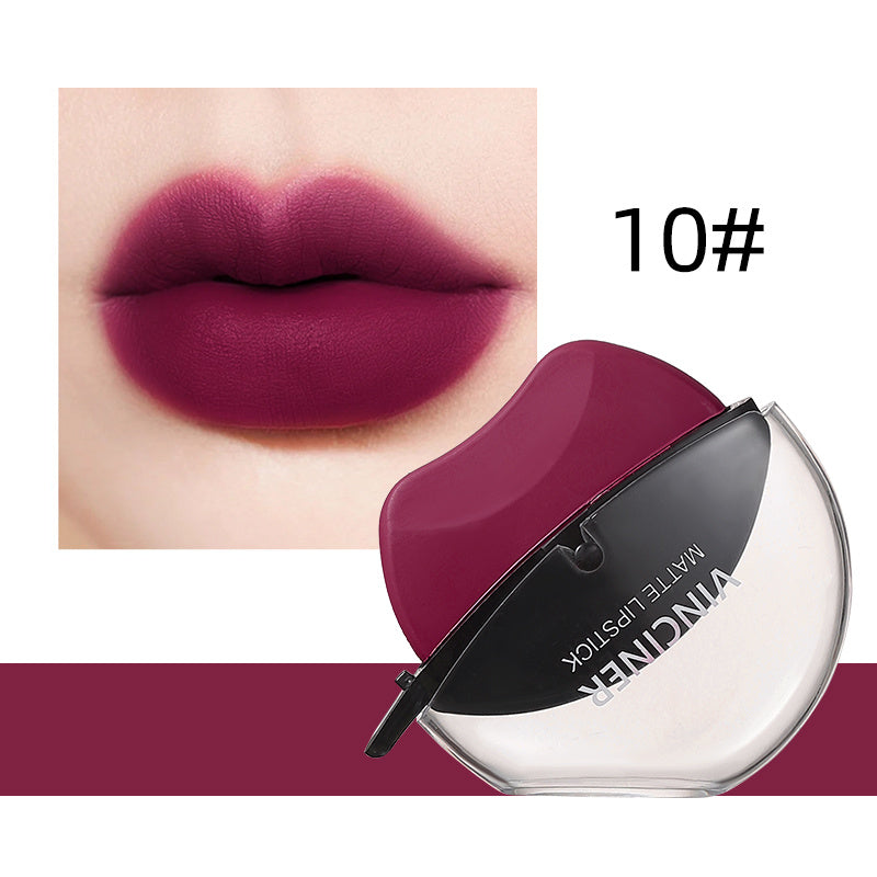 Lazy Lipstick Matte Lipstick Lazy Lipstick Beauty Waterproof Long-Lasting Lip Liquid Lipstick Lip Gloss Makeup High Pigmented Non-Stick Cup