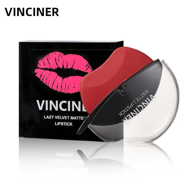 Lazy Lipstick Matte Lipstick Lazy Lipstick Beauty Waterproof Long-Lasting Lip Liquid Lipstick Lip Gloss Makeup High Pigmented Non-Stick Cup