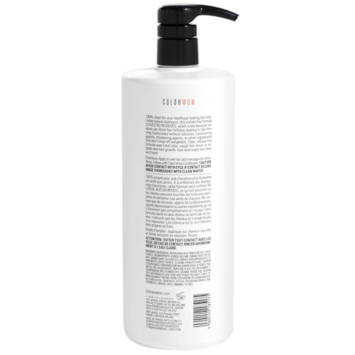 COLOR WOW Color Security Shampoo – Sulfate Free & Residue-Free Formula | Healthy Looking Hair & Scalp | Paraben Free Salon Quality
