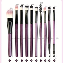 20Pcs/23pcs Makeup Brushes Set Professional Soft Synthetic Hair Powder Foundation Eyeshadow Make Up Brushes Cosmetics Makeup Brush Set, Black Or Purple