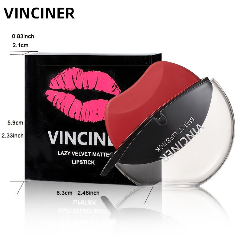 Lazy Lipstick Matte Lipstick Lazy Lipstick Beauty Waterproof Long-Lasting Lip Liquid Lipstick Lip Gloss Makeup High Pigmented Non-Stick Cup