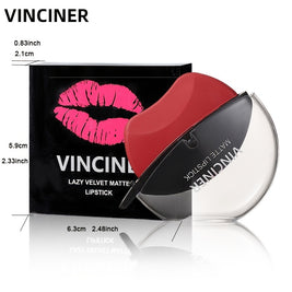 Lazy Lipstick Matte Lipstick Lazy Lipstick Beauty Waterproof Long-Lasting Lip Liquid Lipstick Lip Gloss Makeup High Pigmented Non-Stick Cup