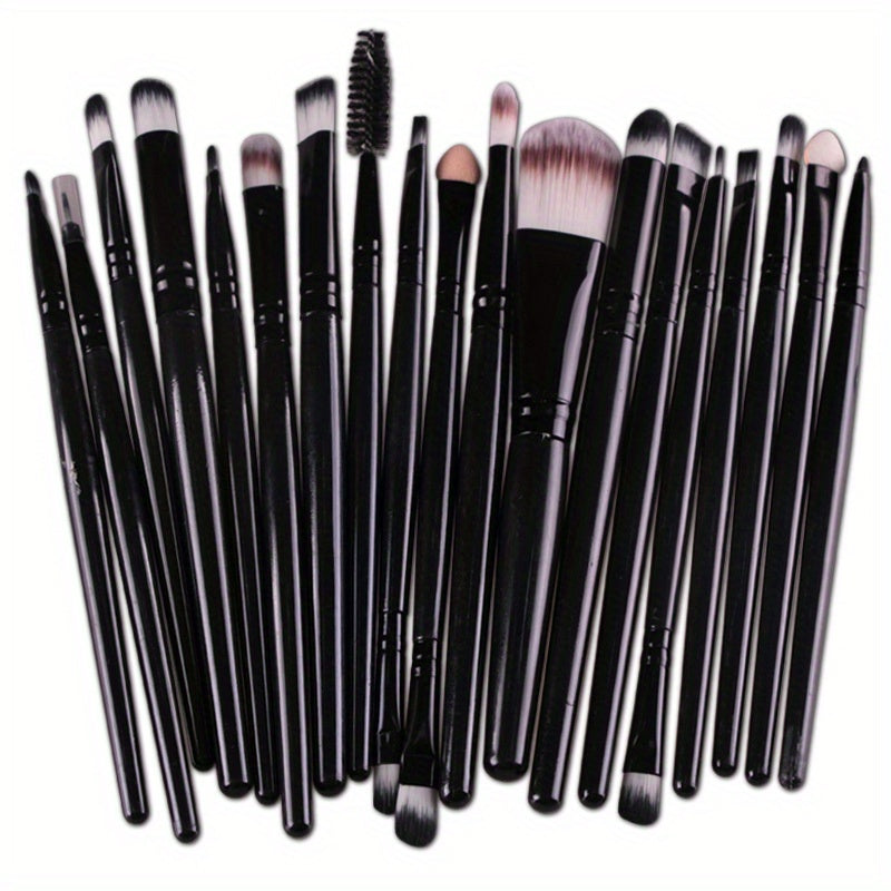 20Pcs/23pcs Makeup Brushes Set Professional Soft Synthetic Hair Powder Foundation Eyeshadow Make Up Brushes Cosmetics Makeup Brush Set, Black Or Purple