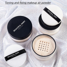 Air Powder - Lightweight, Buildable Setting Powder for Natural Finish, Neutralizing Skin Tone Imperfections, Long-Lasting Makeup Hold, and Gentle Skin Correction - Perfect for Everyday Makeup Routine, Suitable for All Skin Ty