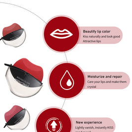Lazy Lipstick Matte Lipstick Lazy Lipstick Beauty Waterproof Long-Lasting Lip Liquid Lipstick Lip Gloss Makeup High Pigmented Non-Stick Cup