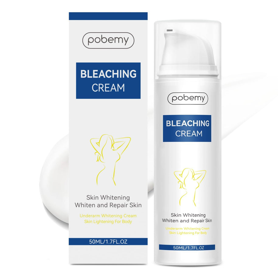 Skin Bleaching Cream for Intimate Areas & Body, Vitamin C Whitening for Underarms, Knees, Elbows, Inner Thighs, Bikini Line – Sensitive Skin Whitening Lightening Cream- 1.7FL OZ