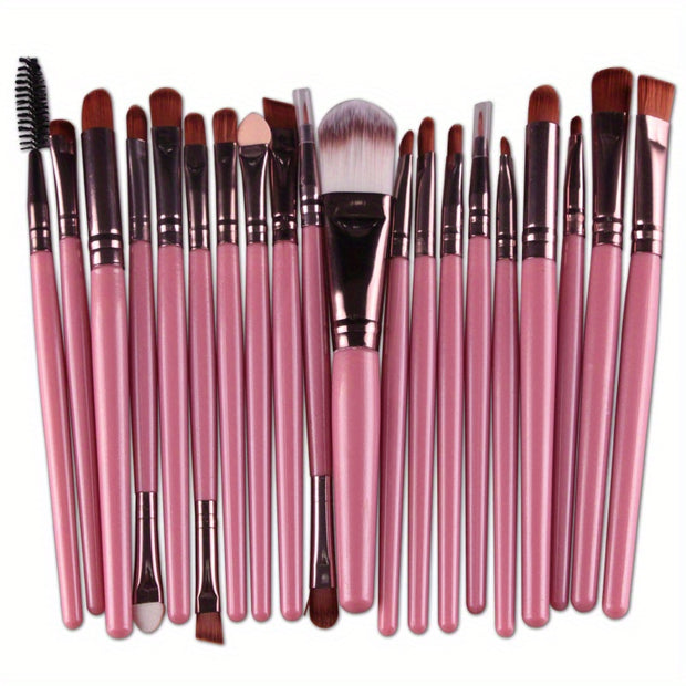 20Pcs/23pcs Makeup Brushes Set Professional Soft Synthetic Hair Powder Foundation Eyeshadow Make Up Brushes Cosmetics Makeup Brush Set, Black Or Purple