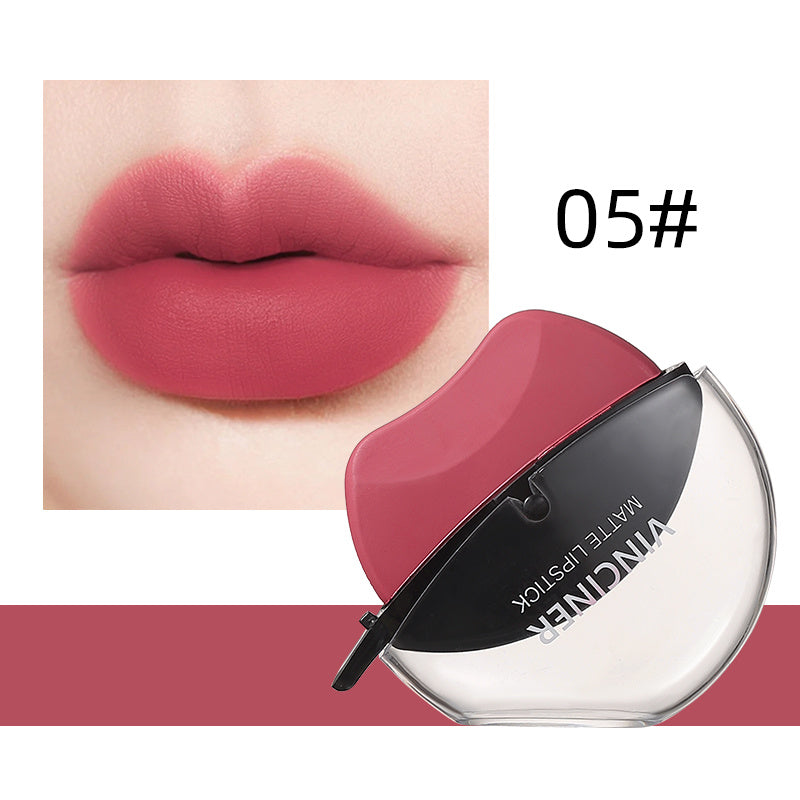 Lazy Lipstick Matte Lipstick Lazy Lipstick Beauty Waterproof Long-Lasting Lip Liquid Lipstick Lip Gloss Makeup High Pigmented Non-Stick Cup