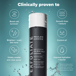 Paulas Choice--SKIN PERFECTING 2% BHA Liquid Salicylic Acid Exfoliant--Facial Exfoliant for Blackheads, Enlarged Pores, Wrinkles & Fine Lines, 4 oz Bottle