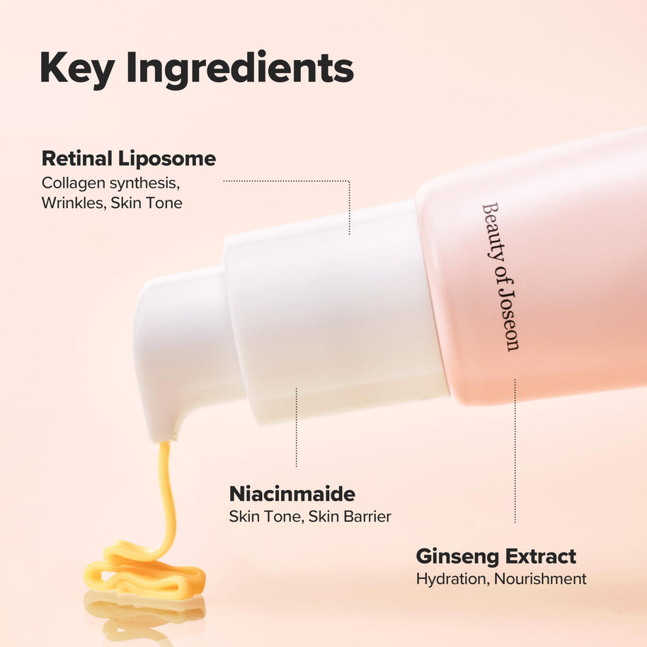 Beauty of Joseon Revive Eye Serum with Retinal Niacinamide Correction for Puffy Eye Bags Fine Lines Dark Circles Wrinkles, Korean Skin Care 30ml, 1 fl.oz