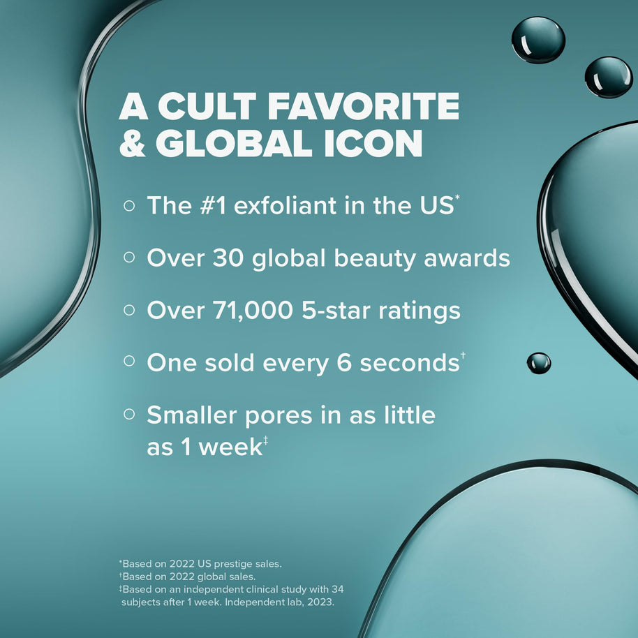 Paulas Choice--SKIN PERFECTING 2% BHA Liquid Salicylic Acid Exfoliant--Facial Exfoliant for Blackheads, Enlarged Pores, Wrinkles & Fine Lines, 4 oz Bottle