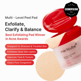medicube Toner Pads Kojic Acid Turmeric Clarifying Toner Pad for Troubled Skin & Use After Spot Care, Soothing with Kojic Acid, Turmeric, Niacinamide, Glycolic Acid, Korean Skin Care, 70 Pads (1 Pack)