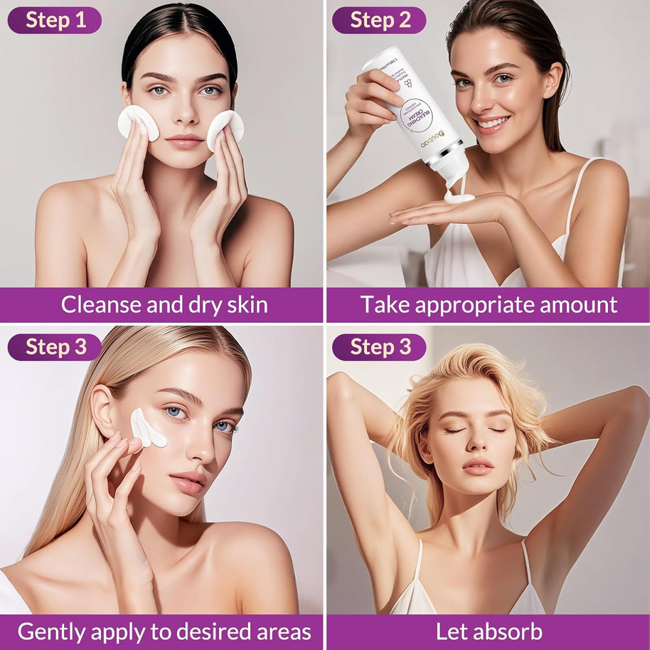 Skin Bleaching Cream for Dark Skin Lightening Underarm Whitening Cream Contain Vitamin C for Armpit, Knees, Elbows, Inner Thighs, and Bikini Area (1.76 fl.oz)