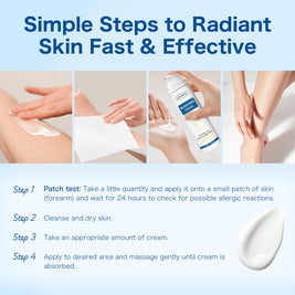 Skin Bleaching Cream for Intimate Areas & Body, Vitamin C Whitening for Underarms, Knees, Elbows, Inner Thighs, Bikini Line – Sensitive Skin Whitening Lightening Cream- 1.7FL OZ