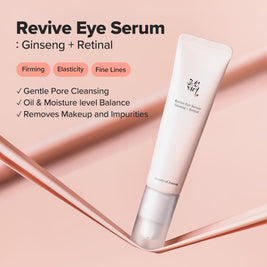 Beauty of Joseon Revive Eye Serum with Retinal Niacinamide Correction for Puffy Eye Bags Fine Lines Dark Circles Wrinkles, Korean Skin Care 30ml, 1 fl.oz