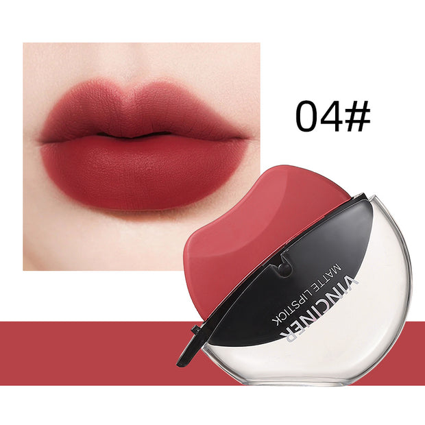 Lazy Lipstick Matte Lipstick Lazy Lipstick Beauty Waterproof Long-Lasting Lip Liquid Lipstick Lip Gloss Makeup High Pigmented Non-Stick Cup