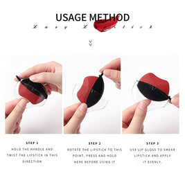 Lazy Lipstick Matte Lipstick Lazy Lipstick Beauty Waterproof Long-Lasting Lip Liquid Lipstick Lip Gloss Makeup High Pigmented Non-Stick Cup