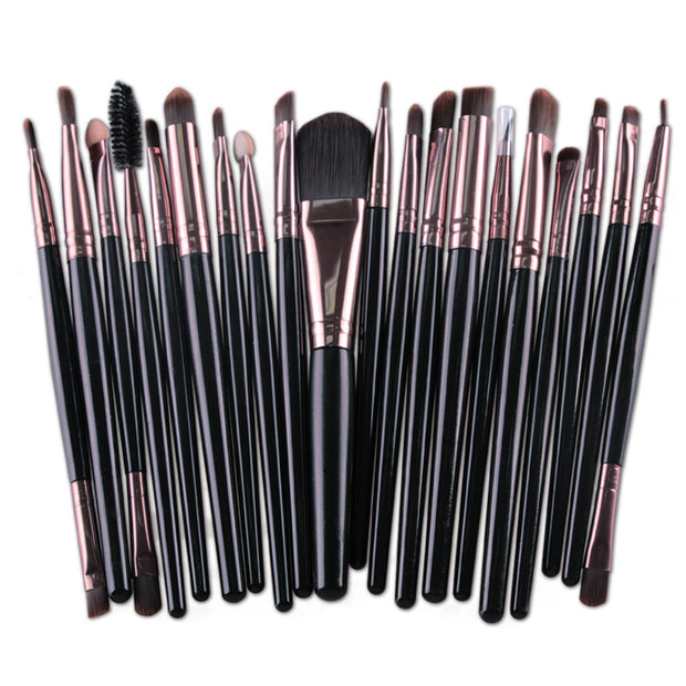 20Pcs/23pcs Makeup Brushes Set Professional Soft Synthetic Hair Powder Foundation Eyeshadow Make Up Brushes Cosmetics Makeup Brush Set, Black Or Purple