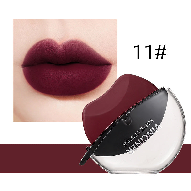 Lazy Lipstick Matte Lipstick Lazy Lipstick Beauty Waterproof Long-Lasting Lip Liquid Lipstick Lip Gloss Makeup High Pigmented Non-Stick Cup