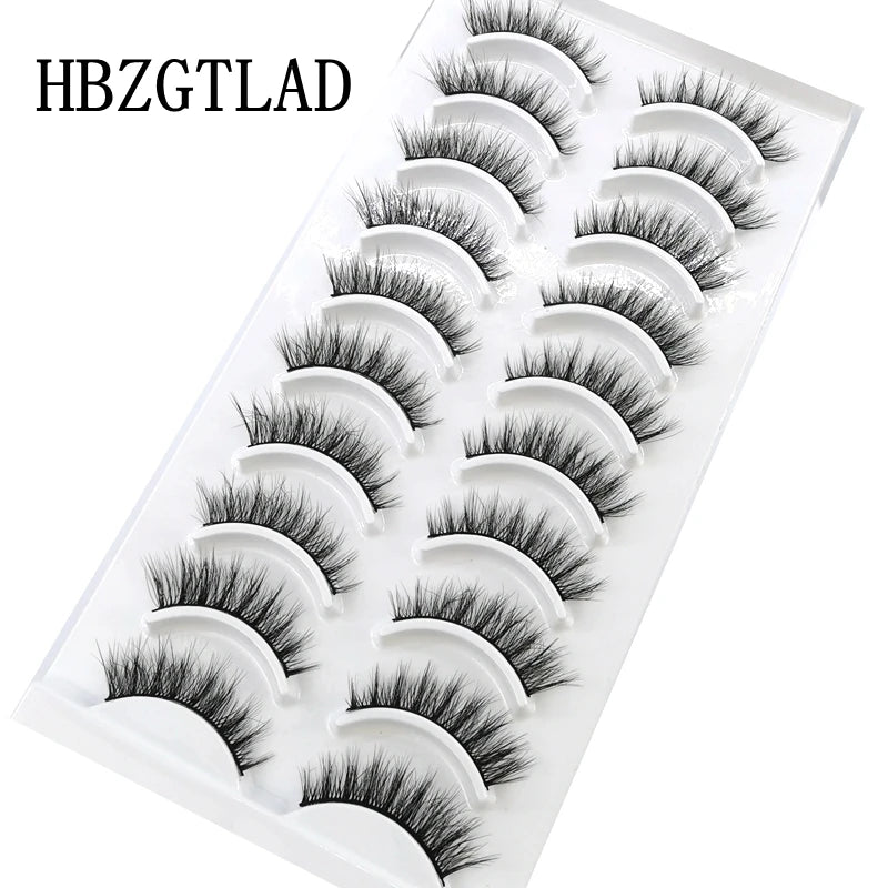NEW 10 Pairs Natural False Eyelashes Fake Lashes Long Makeup 3d Mink Lashes Extension Eyelash Mink Eyelashes for Beauty 54