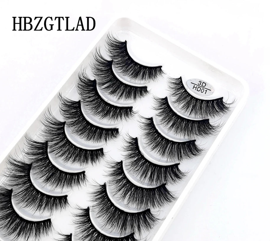 NEW 10 Pairs Natural False Eyelashes Fake Lashes Long Makeup 3d Mink Lashes Extension Eyelash Mink Eyelashes for Beauty 54