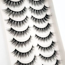 NEW 10 Pairs Natural False Eyelashes Fake Lashes Long Makeup 3d Mink Lashes Extension Eyelash Mink Eyelashes for Beauty 54