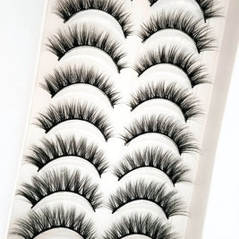 NEW 10 Pairs Natural False Eyelashes Fake Lashes Long Makeup 3d Mink Lashes Extension Eyelash Mink Eyelashes for Beauty 54