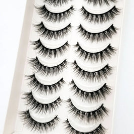 NEW 10 Pairs Natural False Eyelashes Fake Lashes Long Makeup 3d Mink Lashes Extension Eyelash Mink Eyelashes for Beauty 54