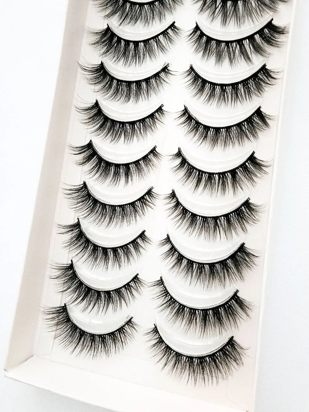 NEW 10 Pairs Natural False Eyelashes Fake Lashes Long Makeup 3d Mink Lashes Extension Eyelash Mink Eyelashes for Beauty 54