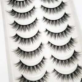 NEW 10 Pairs Natural False Eyelashes Fake Lashes Long Makeup 3d Mink Lashes Extension Eyelash Mink Eyelashes for Beauty 54