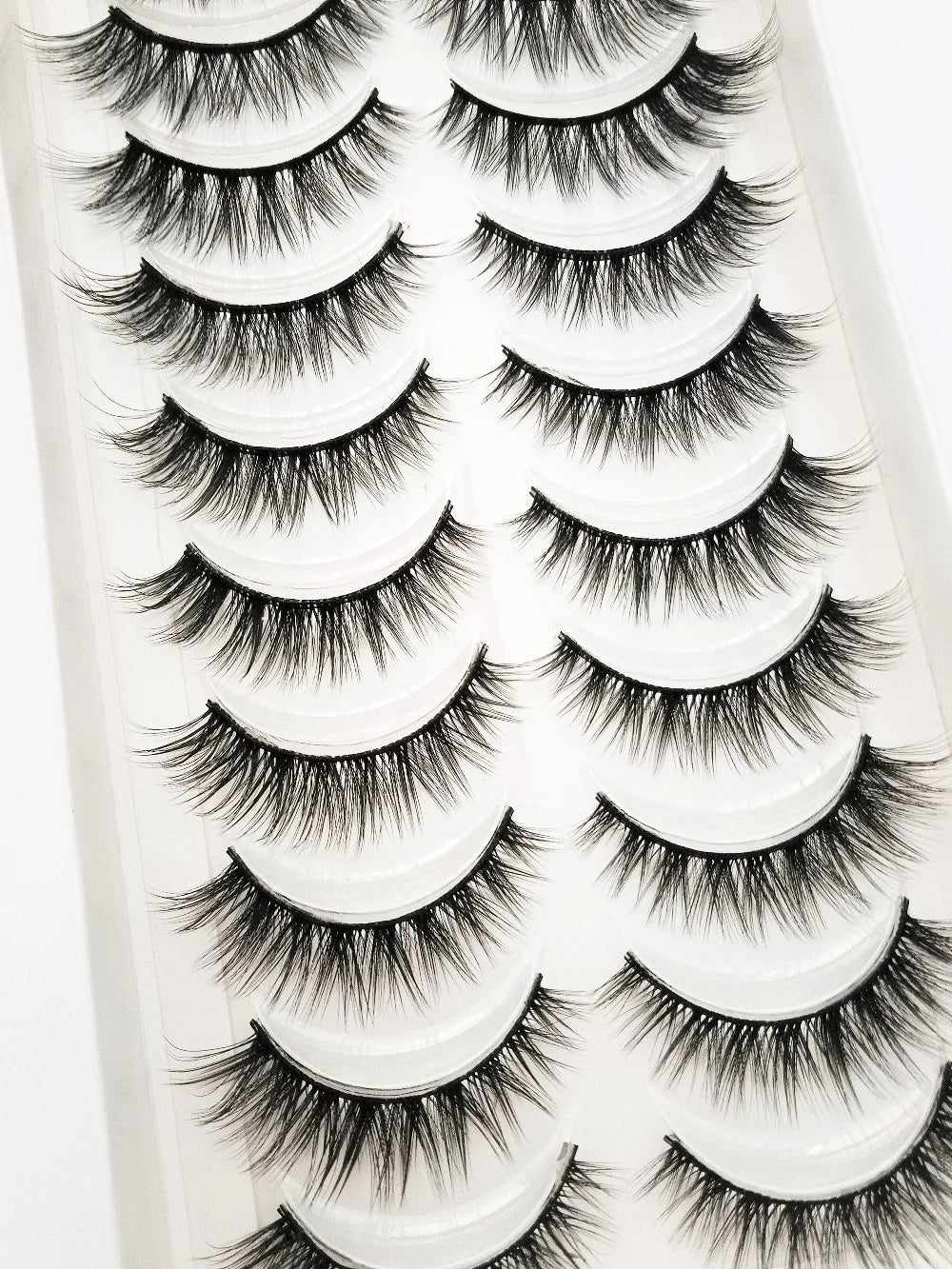 NEW 10 Pairs Natural False Eyelashes Fake Lashes Long Makeup 3d Mink Lashes Extension Eyelash Mink Eyelashes for Beauty 54