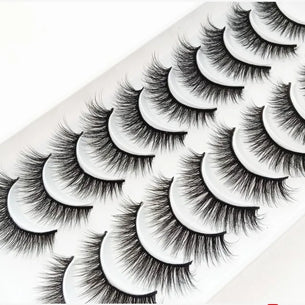 NEW 10 Pairs Natural False Eyelashes Fake Lashes Long Makeup 3d Mink Lashes Extension Eyelash Mink Eyelashes for Beauty 54