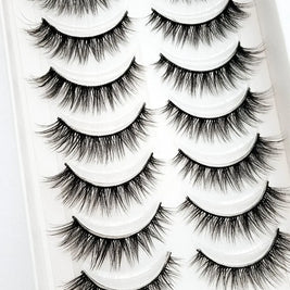 NEW 10 Pairs Natural False Eyelashes Fake Lashes Long Makeup 3d Mink Lashes Extension Eyelash Mink Eyelashes for Beauty 54