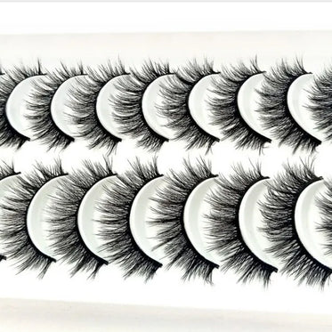 NEW 10 Pairs Natural False Eyelashes Fake Lashes Long Makeup 3d Mink Lashes Extension Eyelash Mink Eyelashes for Beauty 54