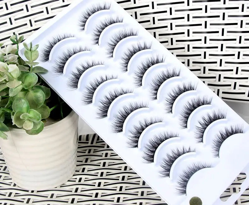 NEW 10 Pairs Natural False Eyelashes Fake Lashes Long Makeup 3d Mink Lashes Extension Eyelash Mink Eyelashes for Beauty 54