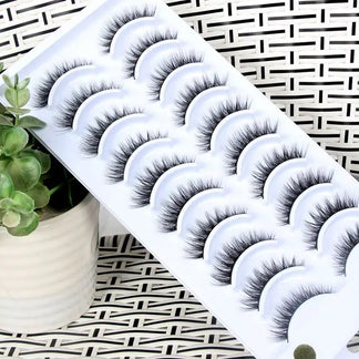 NEW 10 Pairs Natural False Eyelashes Fake Lashes Long Makeup 3d Mink Lashes Extension Eyelash Mink Eyelashes for Beauty 54