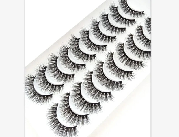 NEW 10 Pairs Natural False Eyelashes Fake Lashes Long Makeup 3d Mink Lashes Extension Eyelash Mink Eyelashes for Beauty 54