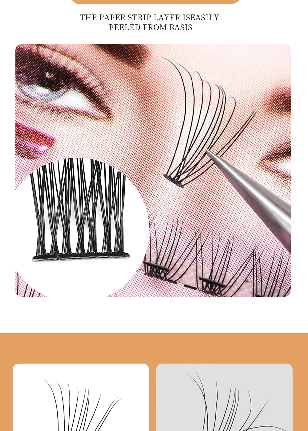 Russian Eyelash Extensions, Individual Lashes, 14 Rows, 10D, 20D, 30D, 40D, 14 Rows, 9-16mm, Natural Thick, New, 280 Pcs