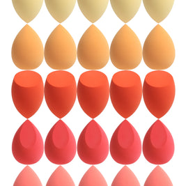 25 Beauty Eggs (Makeup Sponges), Foundation Make-Up Mixed Beauty Sponges, Liquid, Cream and Powder Flawless, Multi-Color Makeup