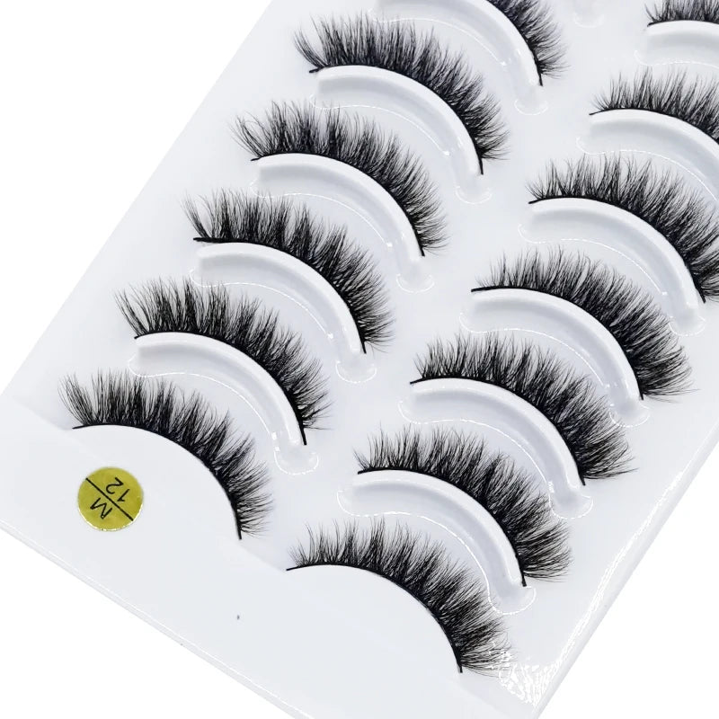 NEW 10 Pairs Natural False Eyelashes Fake Lashes Long Makeup 3d Mink Lashes Extension Eyelash Mink Eyelashes for Beauty 54
