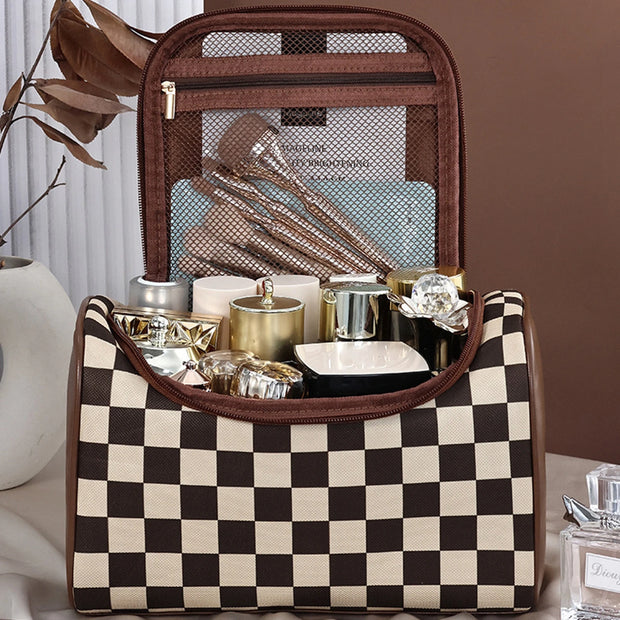 1pc PU Makeup Bag For Women Toiletries Organizer Waterproof Travel Make Up Pouch Female Large Capacity Portable Cosmetic Case