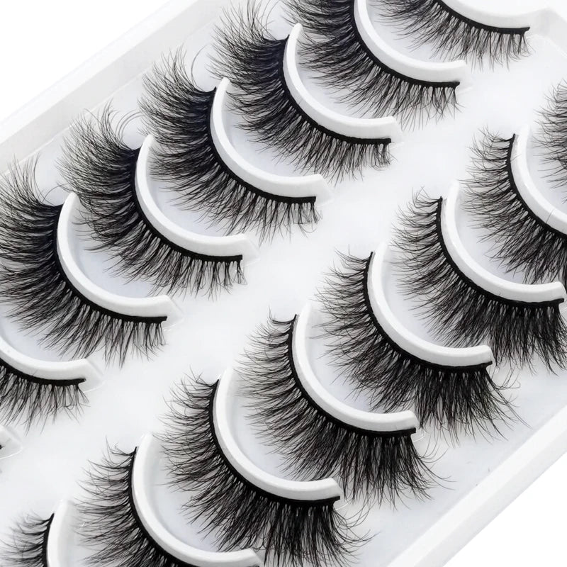 NEW 10 Pairs Natural False Eyelashes Fake Lashes Long Makeup 3d Mink Lashes Extension Eyelash Mink Eyelashes for Beauty 54