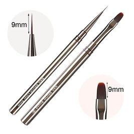 Nails Art Brush Pen 3D Tips Pattern Phototherapy Acrylic UV Gel Extension Builder Coating Painting Liner Brushes Manicure Tools