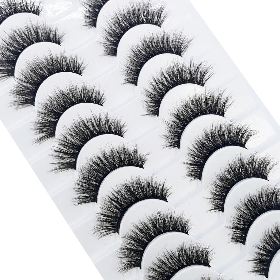 NEW 10 Pairs Natural False Eyelashes Fake Lashes Long Makeup 3d Mink Lashes Extension Eyelash Mink Eyelashes for Beauty 54