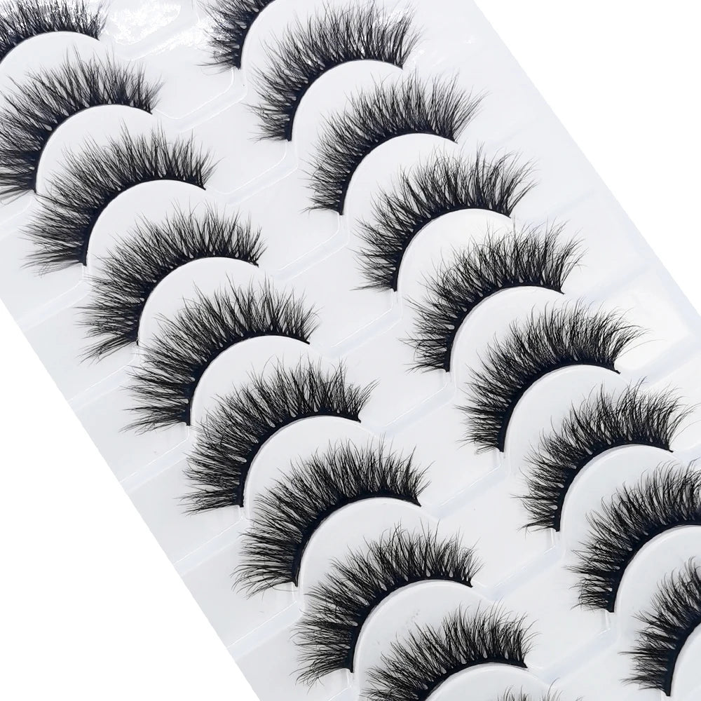 NEW 10 Pairs Natural False Eyelashes Fake Lashes Long Makeup 3d Mink Lashes Extension Eyelash Mink Eyelashes for Beauty 54