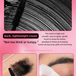 Eyelashes Lengthening Mascara Waterproof Long Lasting Silky Lash Black Eyelashes Extension Make Up Beauty Eye Korean Cosmetic