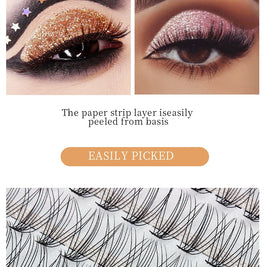 Russian Eyelash Extensions, Individual Lashes, 14 Rows, 10D, 20D, 30D, 40D, 14 Rows, 9-16mm, Natural Thick, New, 280 Pcs