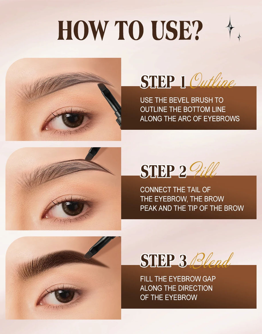 808ultastudios Eyebrow Pomade Brow Gel Creamy 4 Colors Natural Waterproof Long Lasting Highly Tint Eyebrow Shade With Brush Makeup